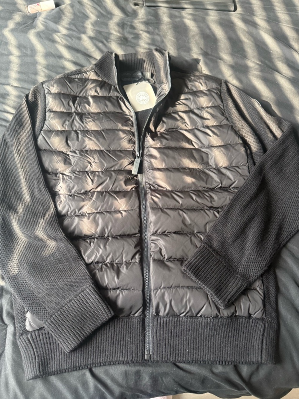 Canada Goose Black Quilted Zipper Jacket